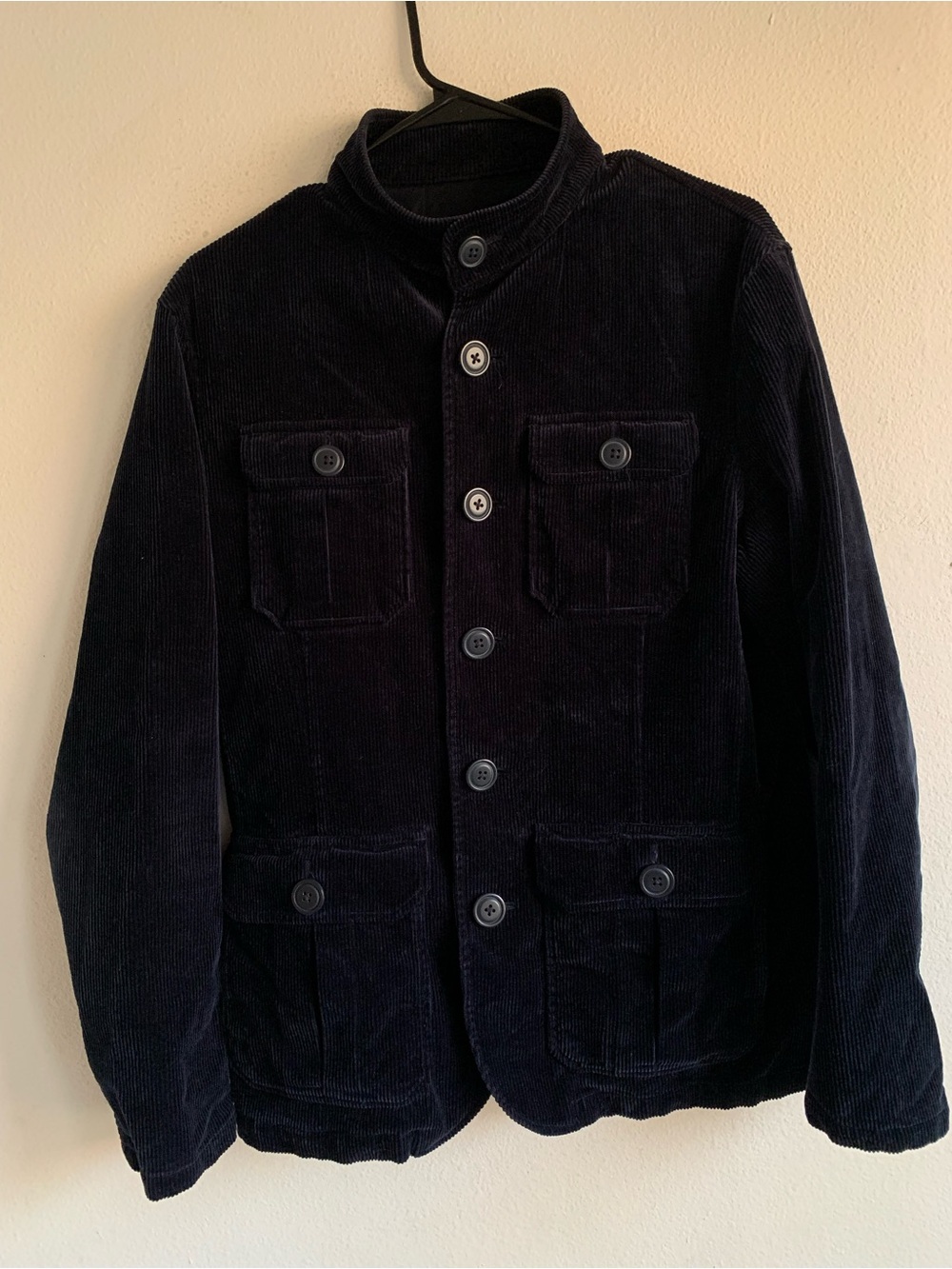 Ralph Lauren Rugby Jacket Corduroy Blue Coat Men’s Size Small 36